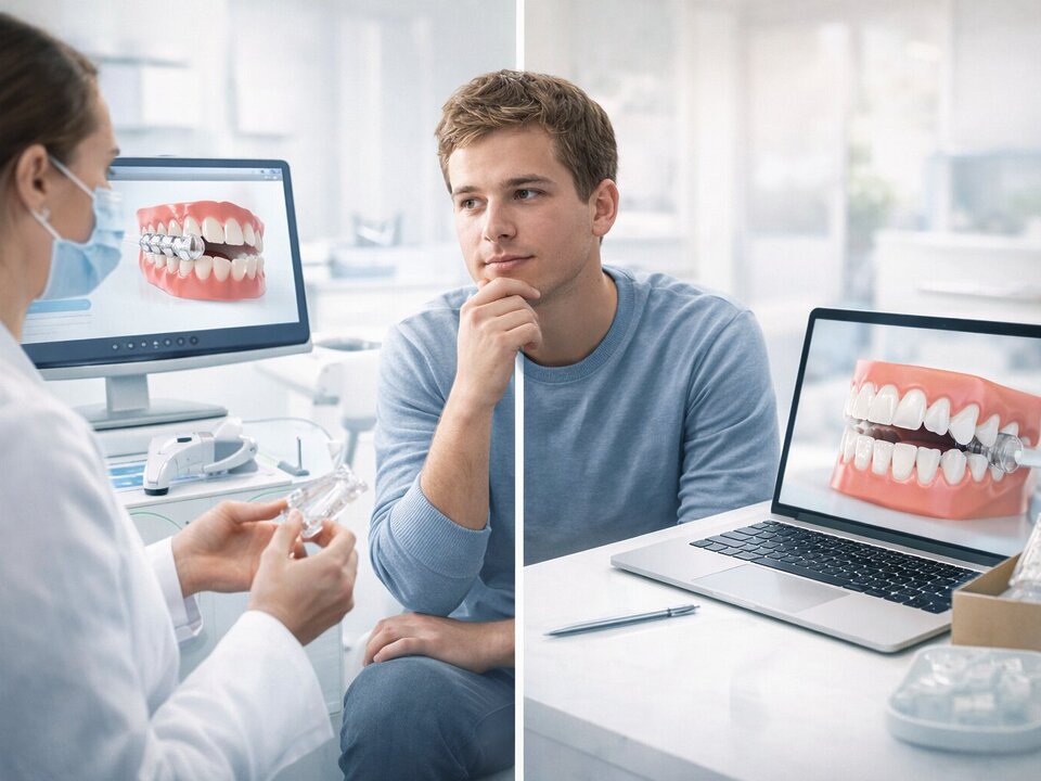 Aligner Kieferorthopäde Vs Online